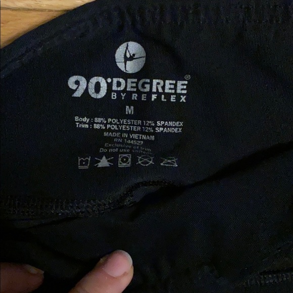 Cropped mesh black leggings - Picture 4 of 6